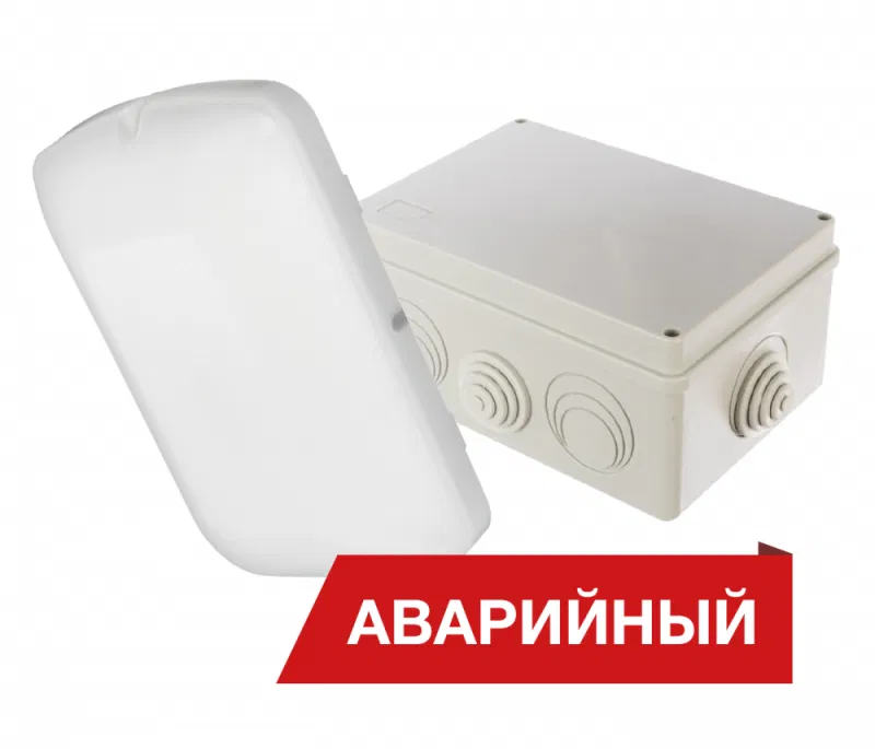 Светильник светодиодный Луна Eco Box 10/1100 10Вт 4000К IP65 1100лм 80Ra Кп<5 аварийный Diora DLEcoB10-A-4K-A