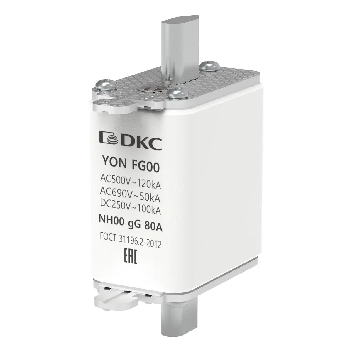 Предохранитель YON ножевого типа FG00 с одинарной индикацией 80А 1FG00-0080 DKC