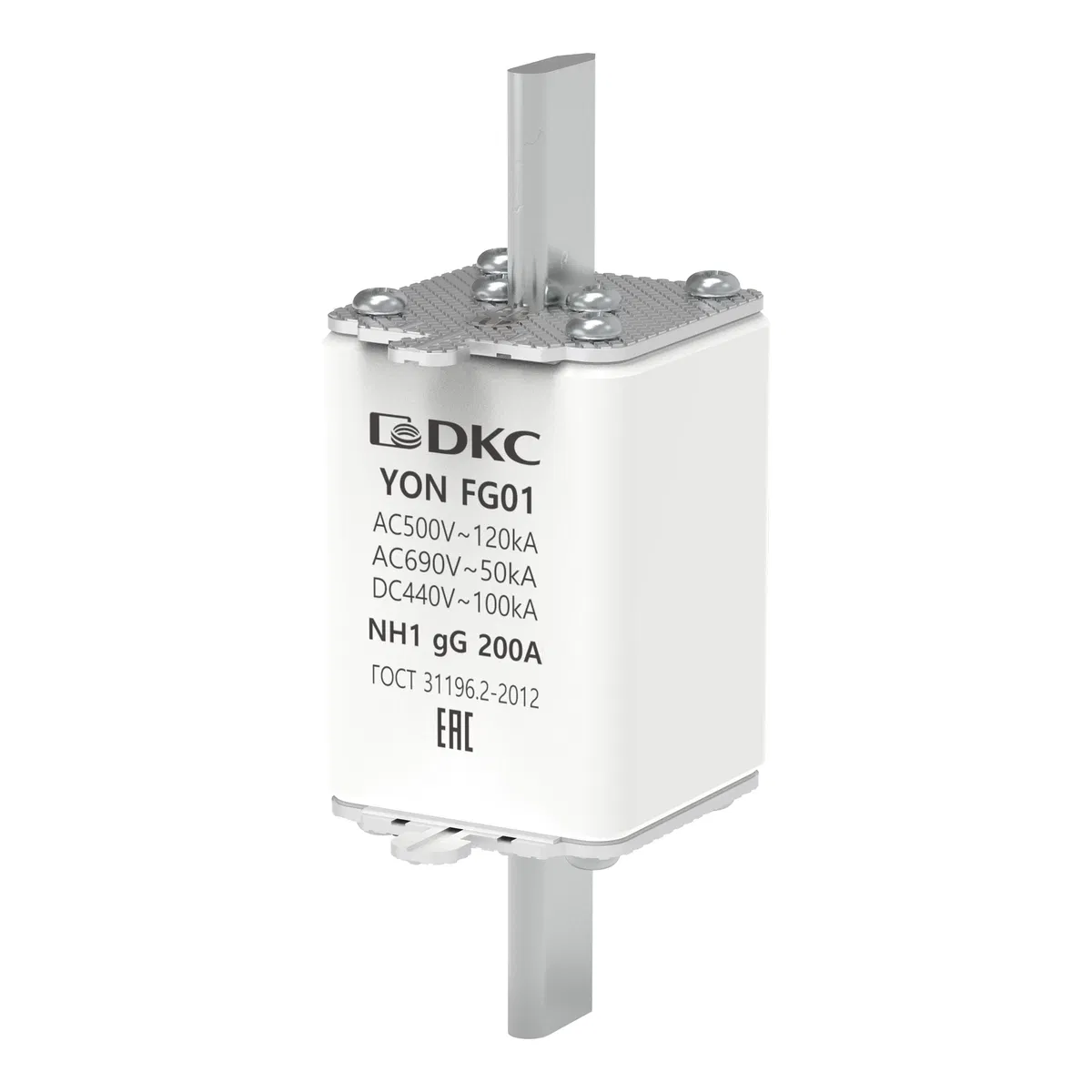 Предохранитель YON ножевого типа FG1 с одинарной индикацией 200А 1FG01-0200 DKC