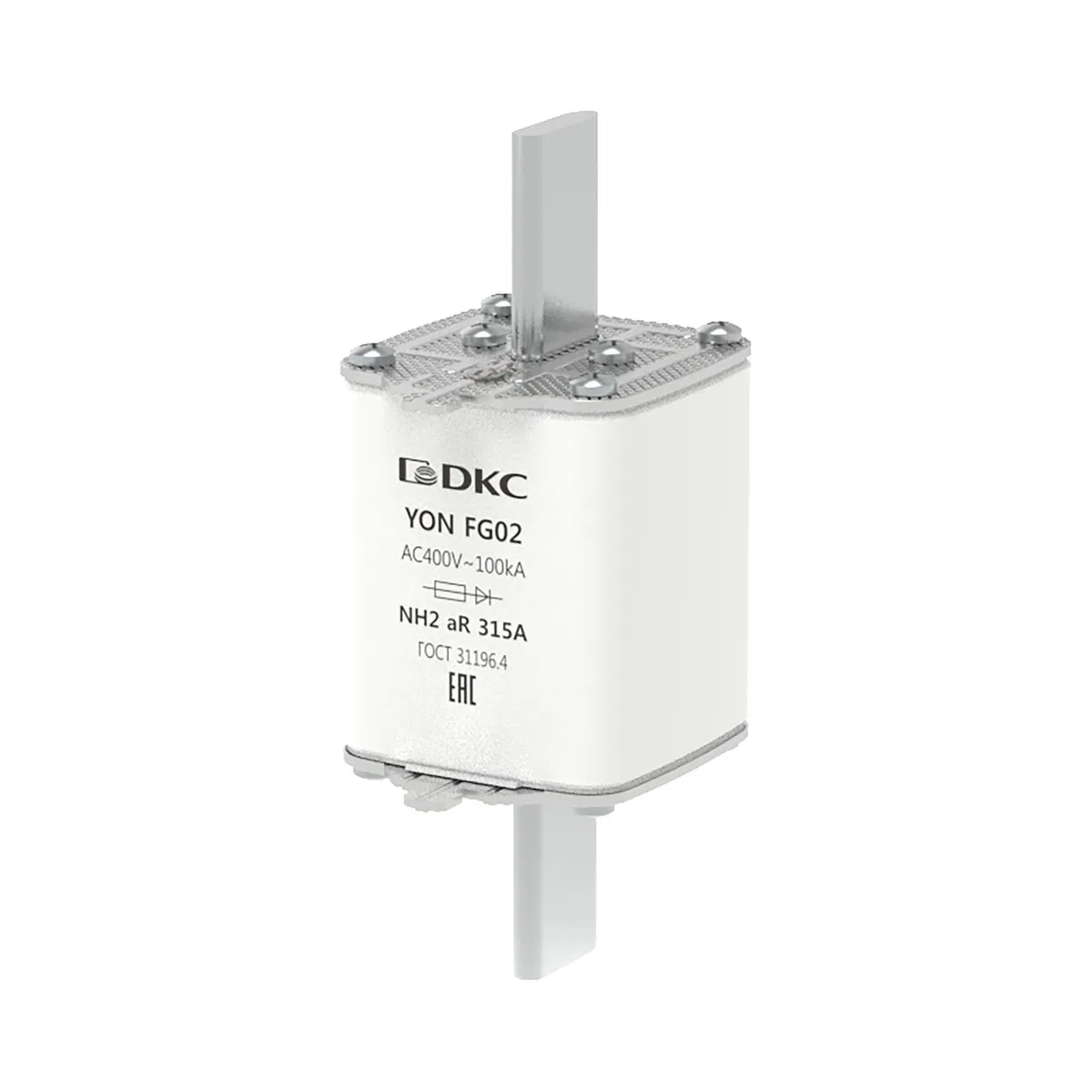 Предохранитель YON ножевого типа FG2 315А 400V характеристика aR 1FG02-0315-400V-AR DKC