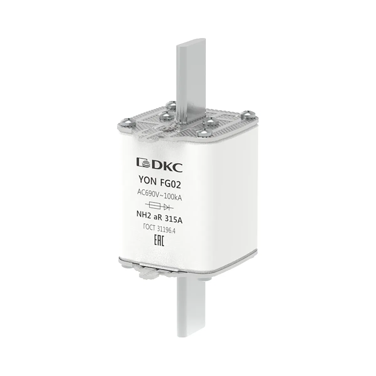 Предохранитель YON ножевого типа FG2 315А 690V характеристика aR 1FG02-0315-690V-AR DKC