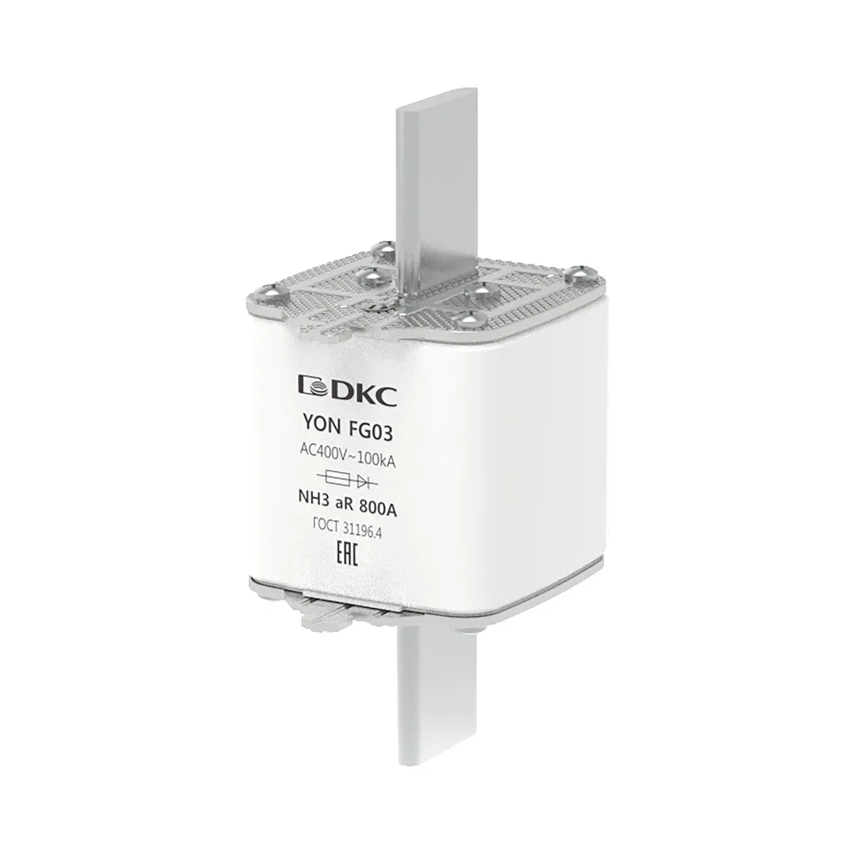 Предохранитель YON ножевого типа FG3 800А 400V характеристика aR 1FG03-0800-400V-AR DKC