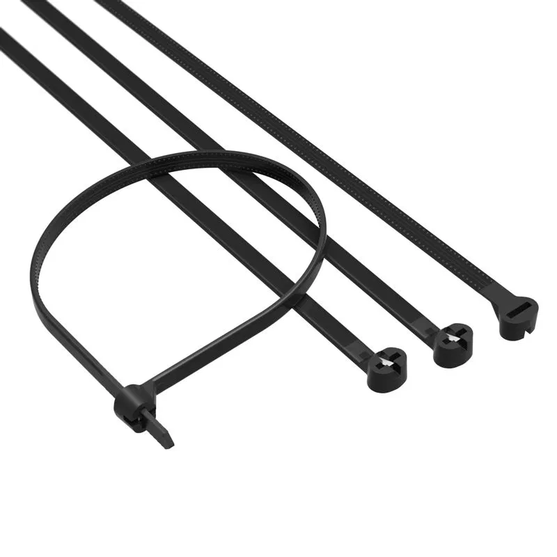 Хомут кабельный 4.8х200 P6.6 с двойн. замком черн. (уп.100шт) DKC 21315SR