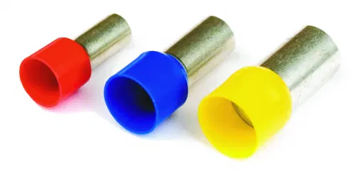 8 mm ferrule terminal with isol. flange 0.34 sq.mm lime (NShVI)