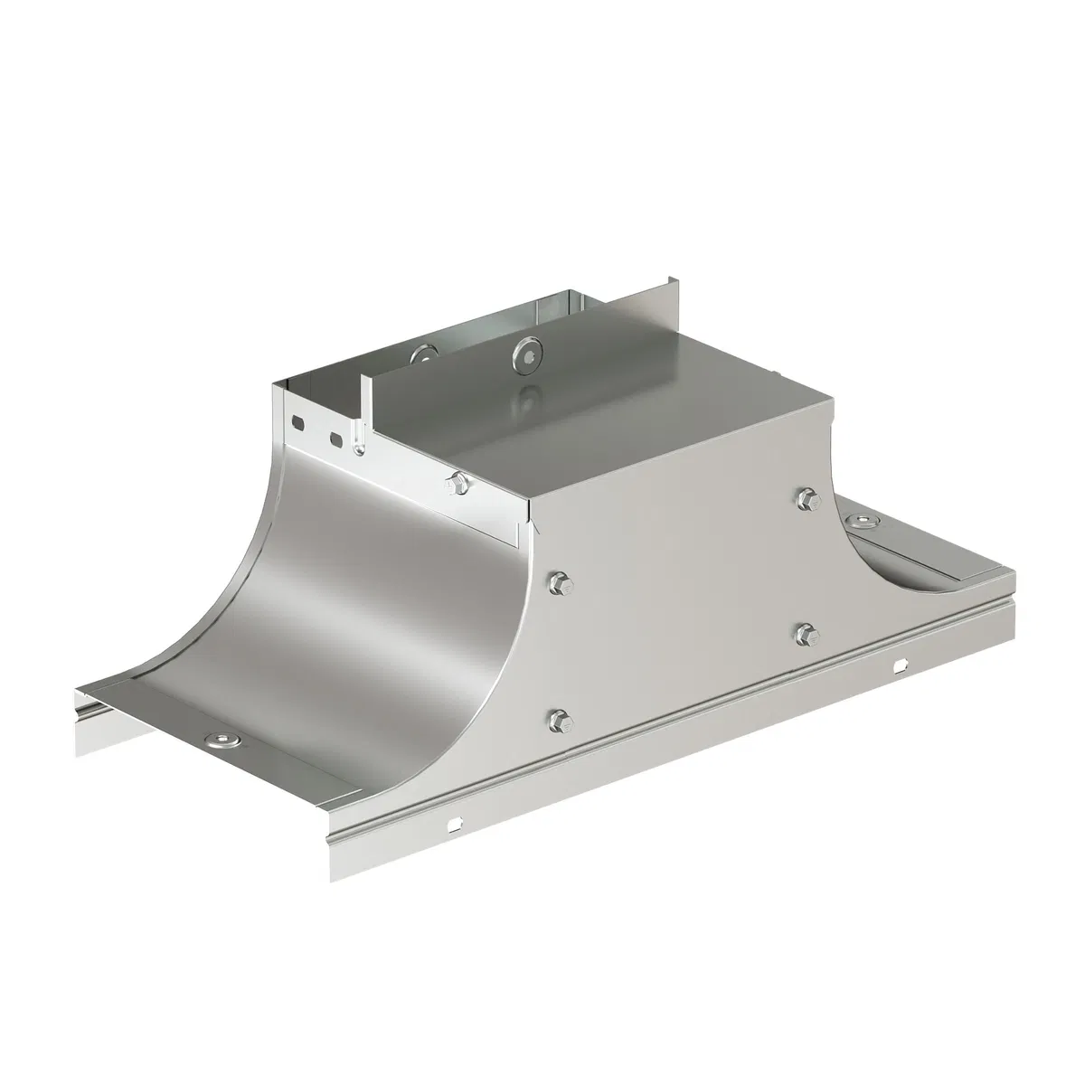 Крышка-ответвитель TSS осн.400 Н100 в комплекте с крепежными элементами и соединительными пластинами, необходимыми для монтажа, горячеоцинкованная 37336KHDZ DKC