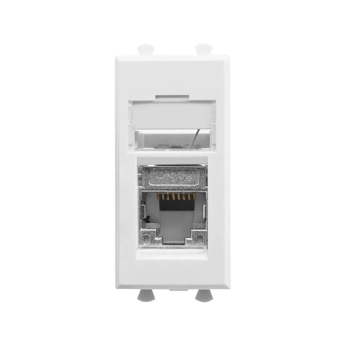 Компьютерная розетка RJ-45 модульная, кат.5е экранированная, Avanti,белое облако, 1 модуль 4400361 DKC