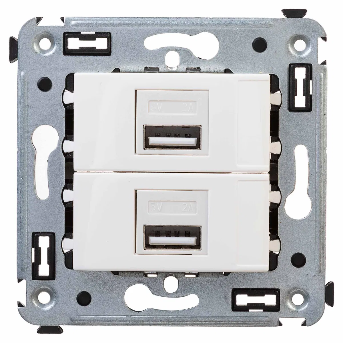USB зарядное устройство в стену, Avanti, белое облако, 2.1А 4400543 DKC