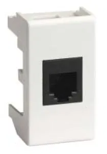 RJ-45 computer socket cat.6, «Viva», 1 mod., white