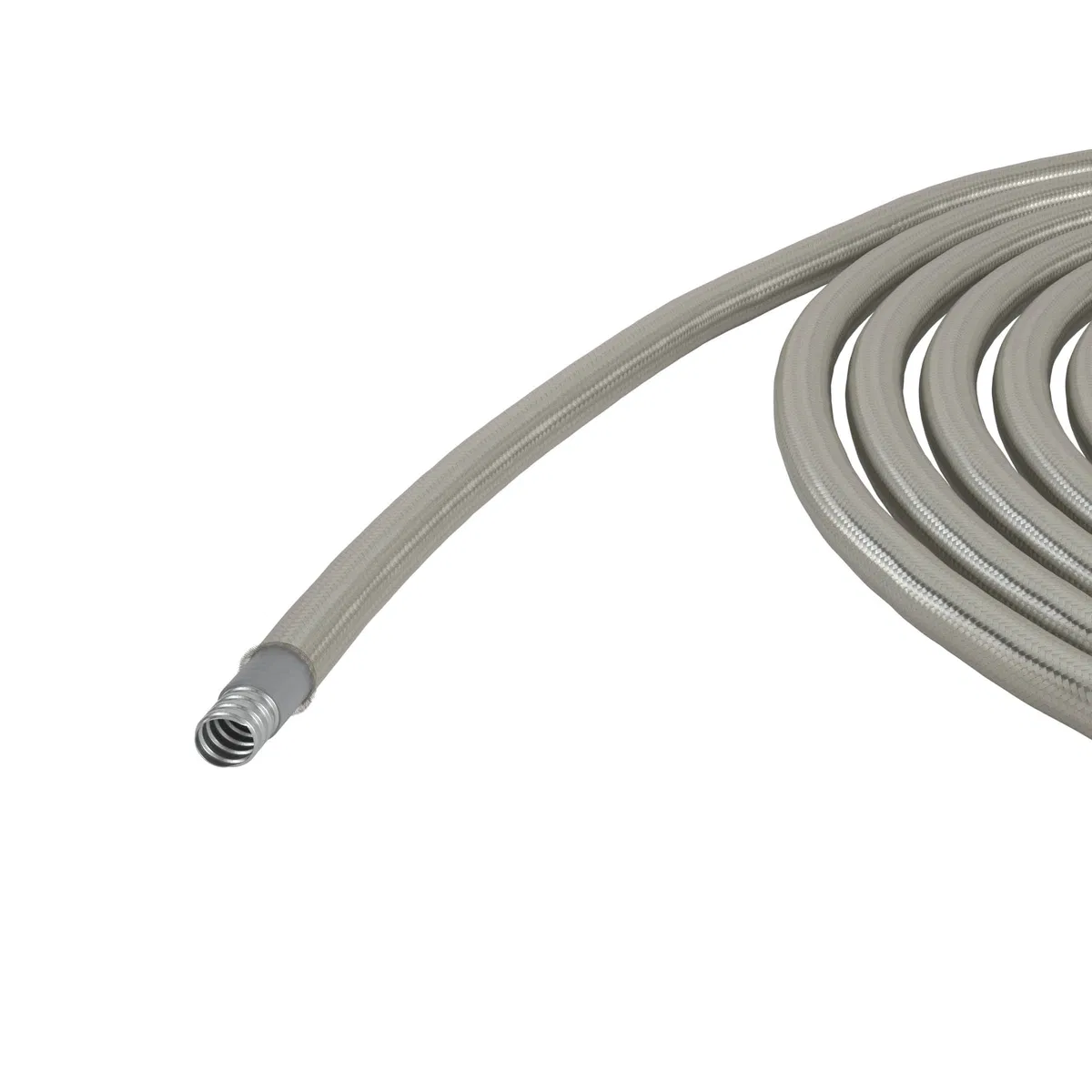 Metal hose DN 26mm in smooth EVA insulation and stainless steel braid, D_in 26.5 mm, D_out 34.0