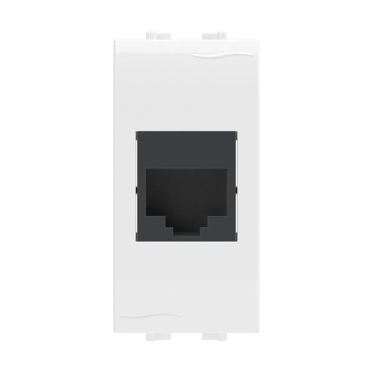 Компьютерная розетка RJ-45, кат.5E (разъем AMP), белая, 1мод. 76646B DKC
