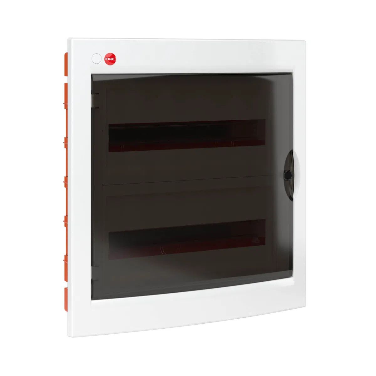 Built-in panel with door, 36 modules, IP41, white, with reinforced terminal block, 2x87312