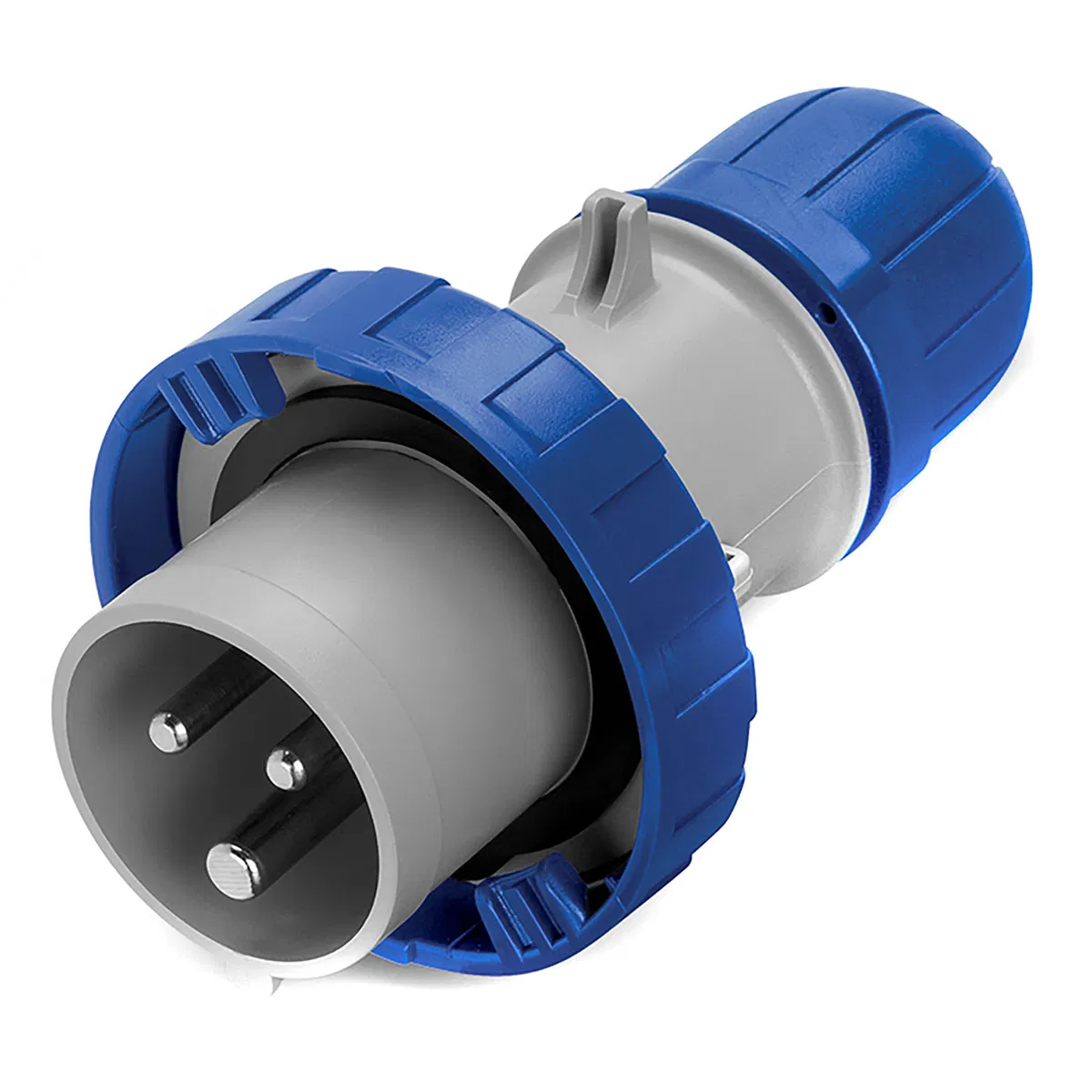 Cable plug with screwless terminals IP67 16A 2P+E 230V