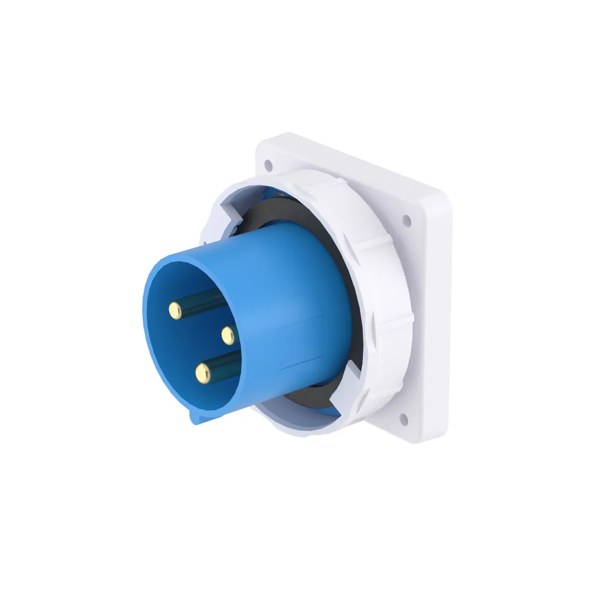 Вилка скрыт. уст. прямая 63А 2P+E 250В IP67 DKC DIS2466393