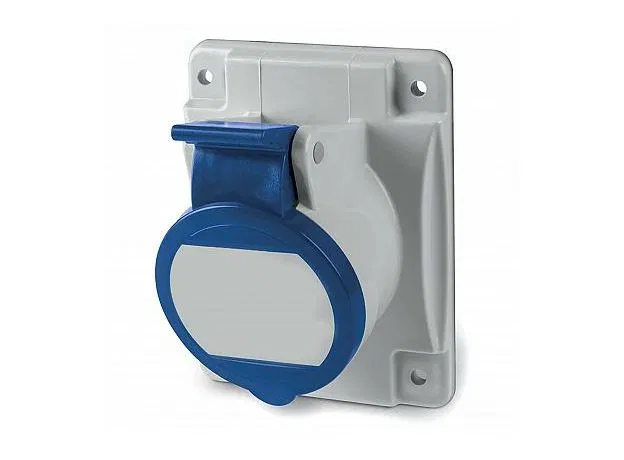 Розетка панельная 32А 3п 2P+E 230В IP44 с наклоном DKC DIS4133263S