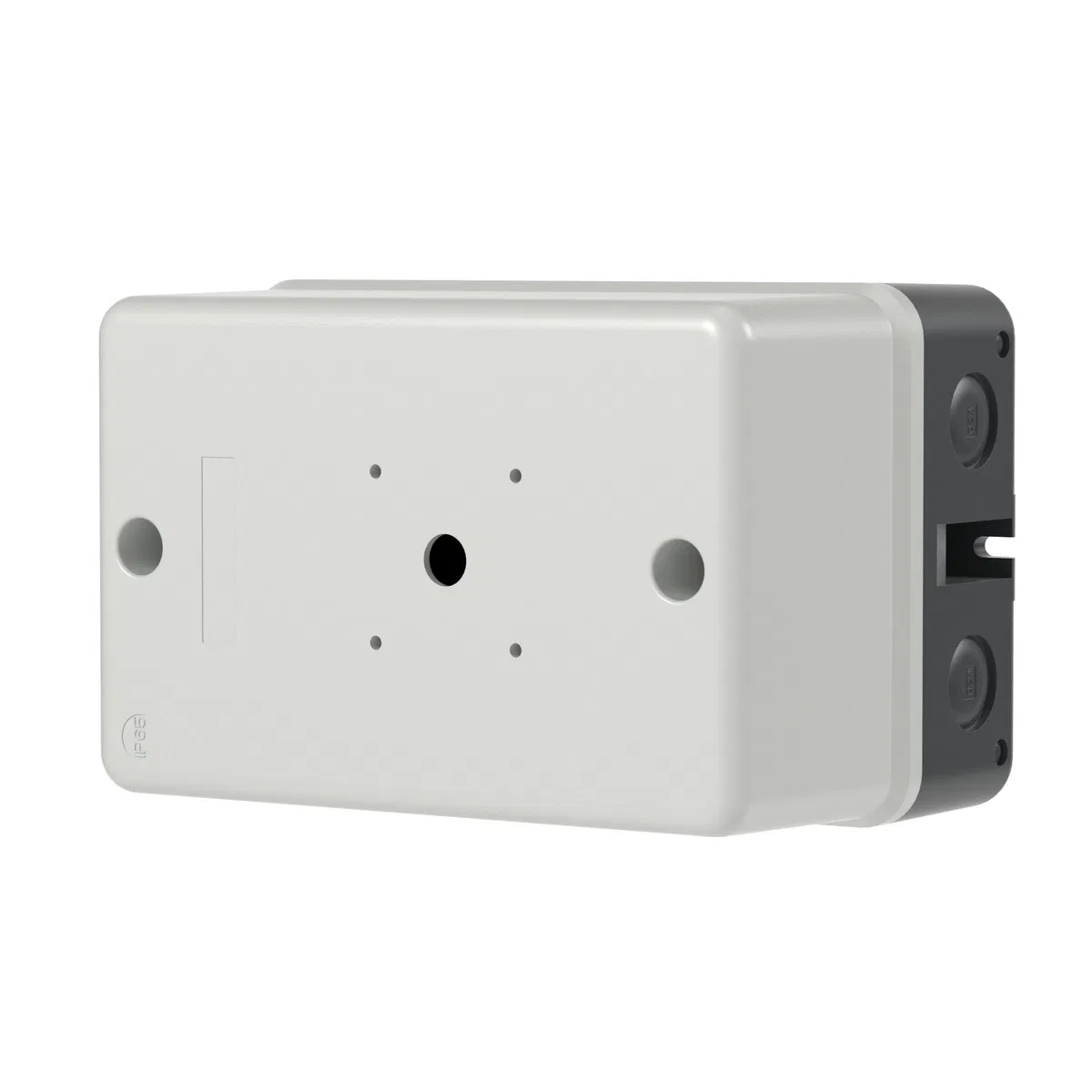 Пластиковый бокс для DMP32 с доп.контактами с красной ручкой селекторного типа IP65 кабельные вводы 2хM25 сверху и снизу, 2хM20 с тыльной стороны DMP32ENC-B-YR DKC