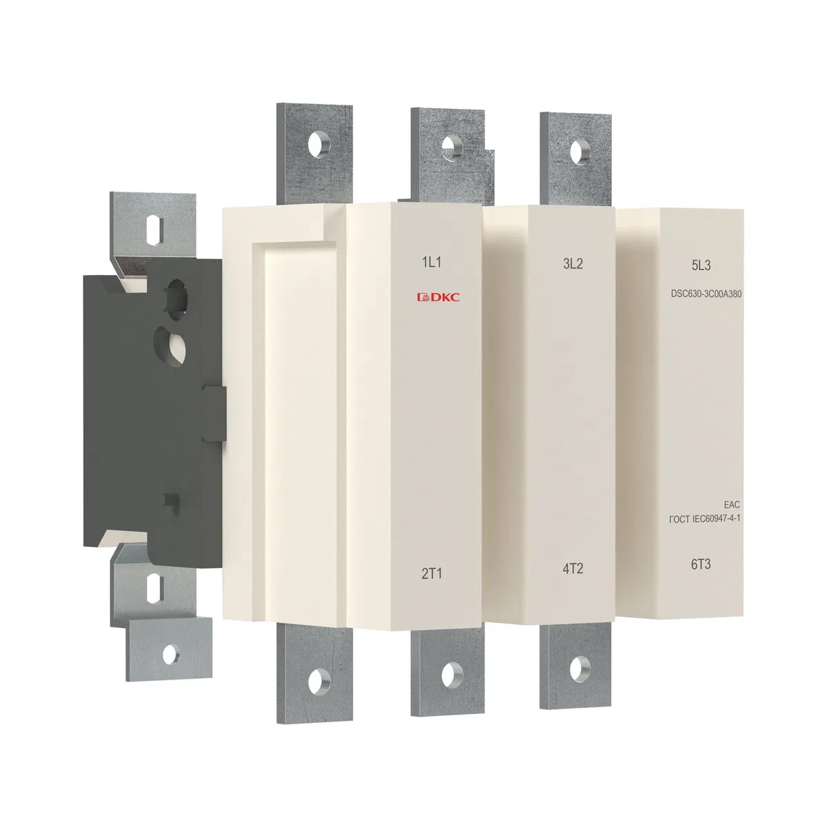 Магнитный контактор DSC630-3C00A380 630А 335кВт (AC3)  кат 380В AC DKC