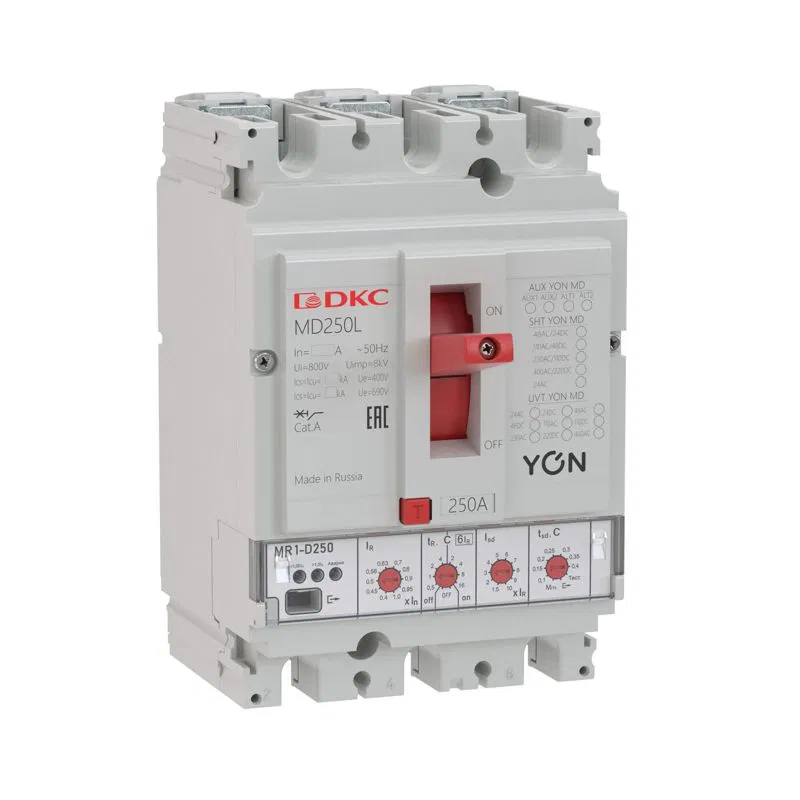YON MD100H-MR1 3P 100A 65kA Ir 0.4…1xIn Isd 1.5…10xIn 自动断路器