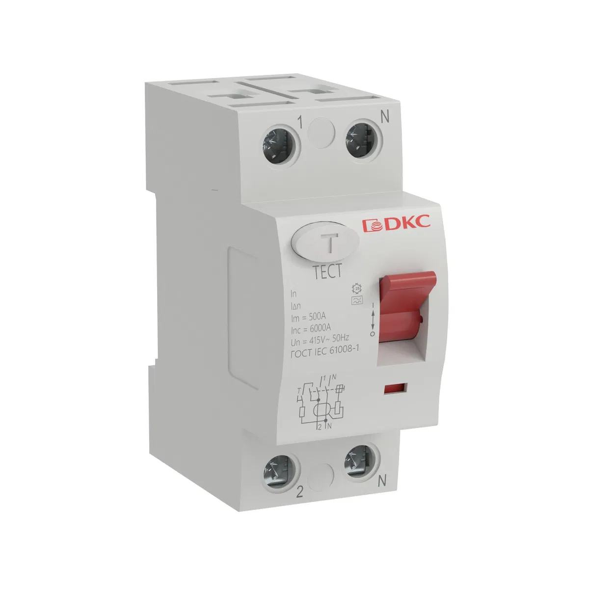 YON max (YON max) 型 MDL100 漏电保护器，2极，10mA，25A，A型 MDL100-2P1-25-A DKC