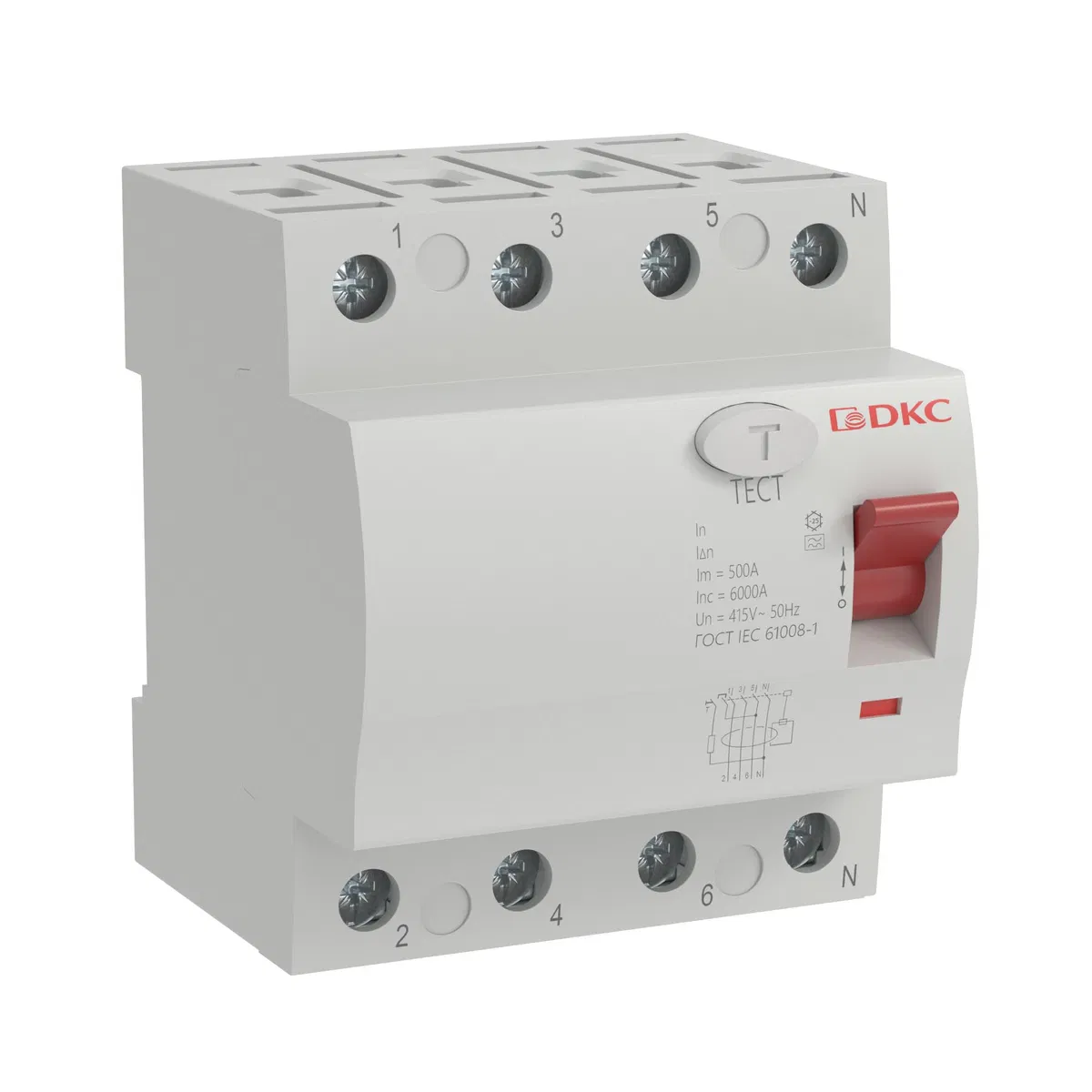 YON max 型剩余电流动作保护器 MDL100，4 极，30mA，40A，A 型 MDL100-4P2-40-A DKC