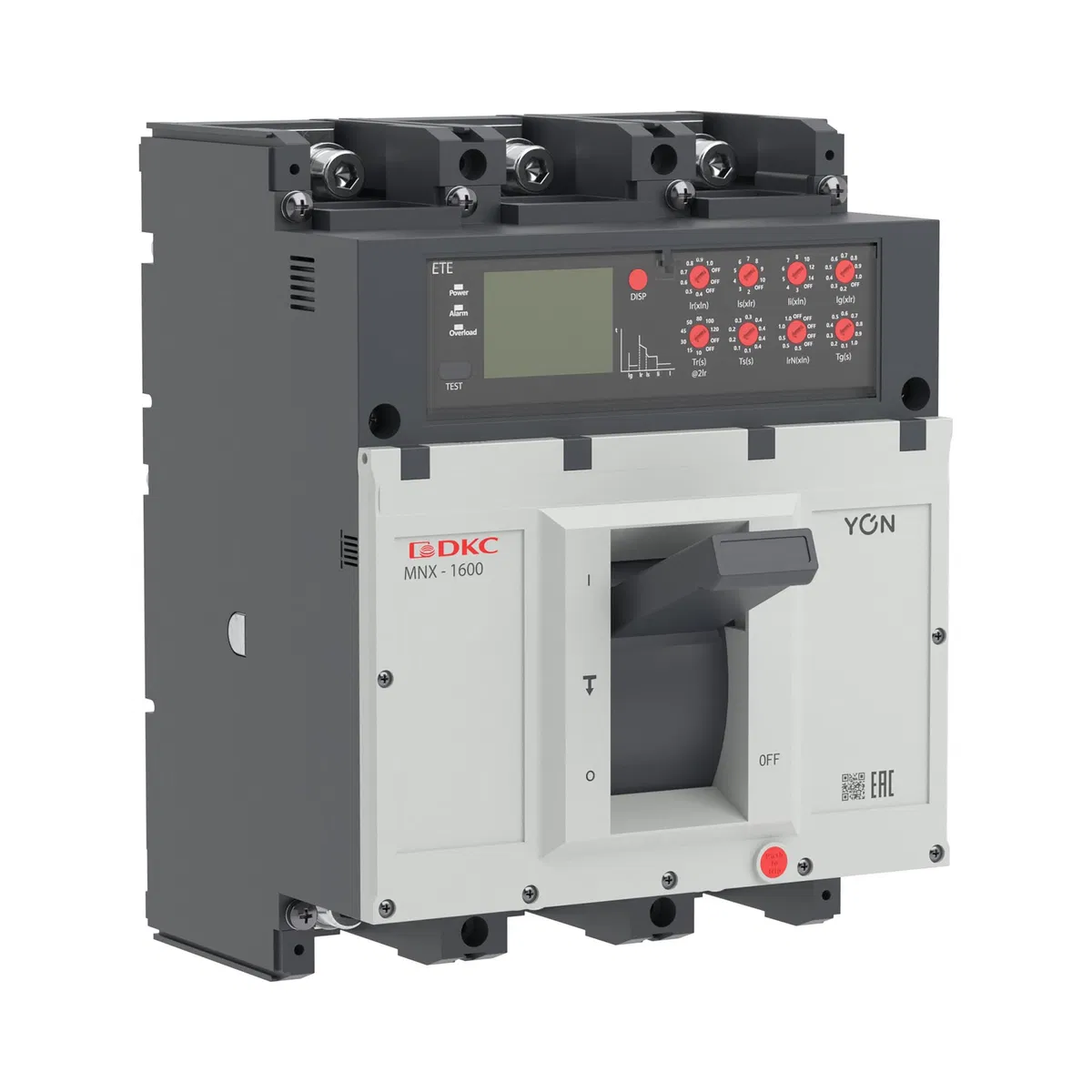 Авт. выкл. YON pro MNX1600H 3P 1000A 100kA при AC415V расц. ETE MNX1600H3PETE1000 DKC