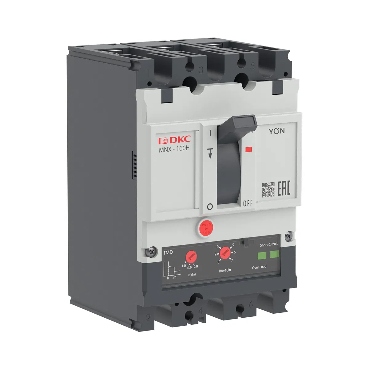 Авт. выкл. пост. тока YON pro MNX160H 3P 80A 100kA при DC750V расц. TMD DC MNX160H3DTMD0080 DKC