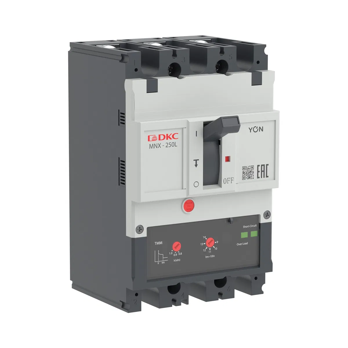 Выключатель автоматический 3P 250А 70кА pro MNX250L при AC415V расцепитель TMM YON MNX250L3PTMM0250 YON (группа DKC)