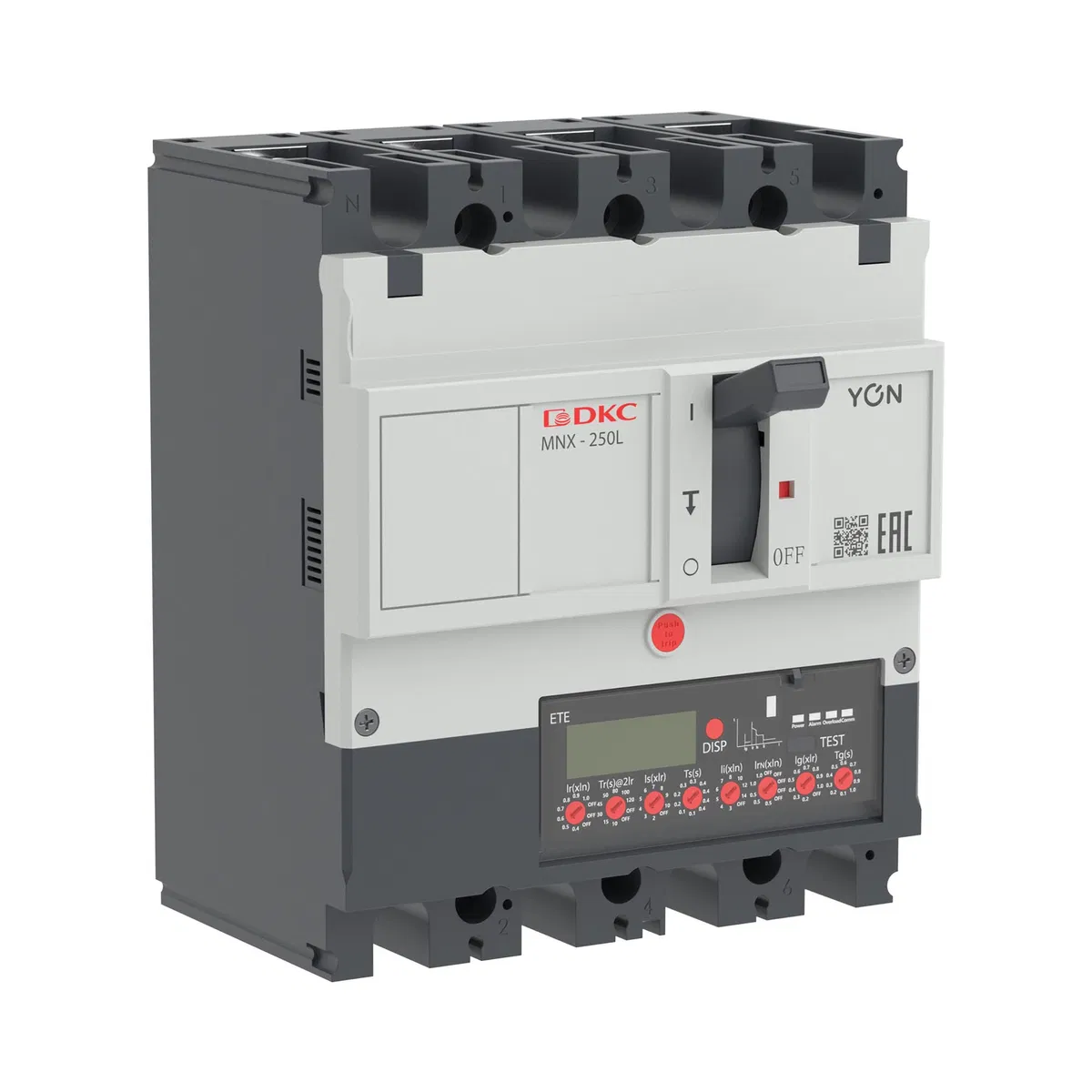 Авт. выкл. YON pro MNX250L 4P 250A 70kA при AC415V расц. ETE MNX250L4PETE0250 DKC