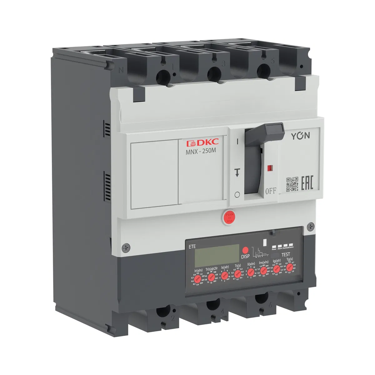 Авт. выкл. YON pro MNX250M 4P 250A 100kA при AC415V расц. ETE MNX250M4PETE0250 DKC