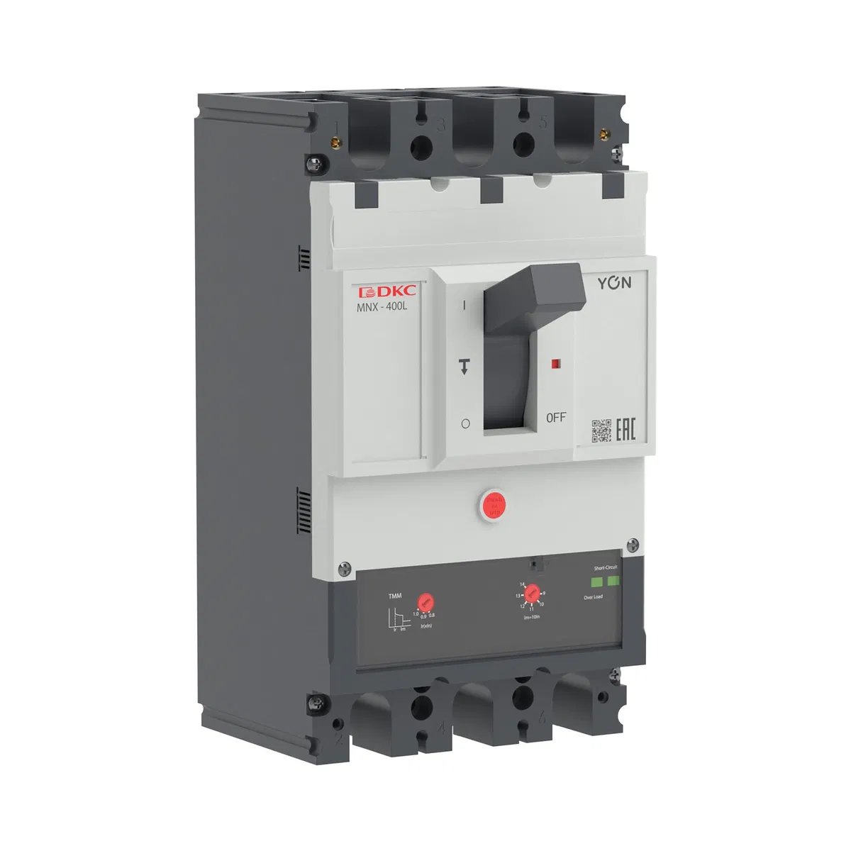 3P 320A 70kA 分断器 MNX400L at AC415V 脱扣器 TMM YON MNX400L3PTMM0320 YON (DKC 组)