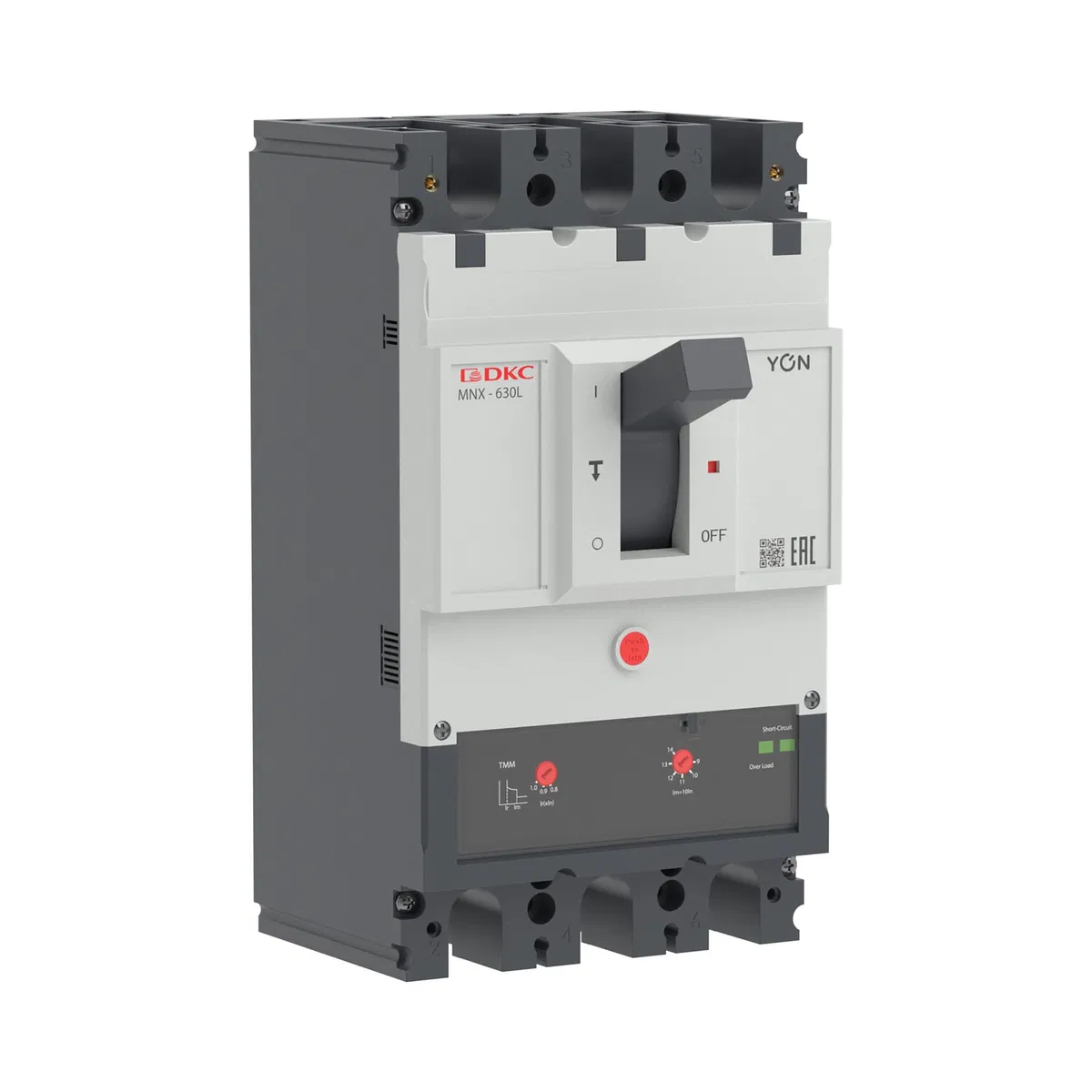 Выключатель автоматический 3P 630А 70кА pro MNX630L при AC415V расцепитель TMM YON MNX630L3PTMM0630 YON (группа DKC)