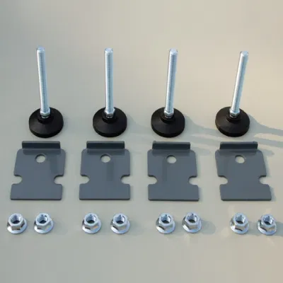 Adjustable feet for floor-standing 19" IT enclosures DKS CQE series, M12 x 100mm, 4pcs