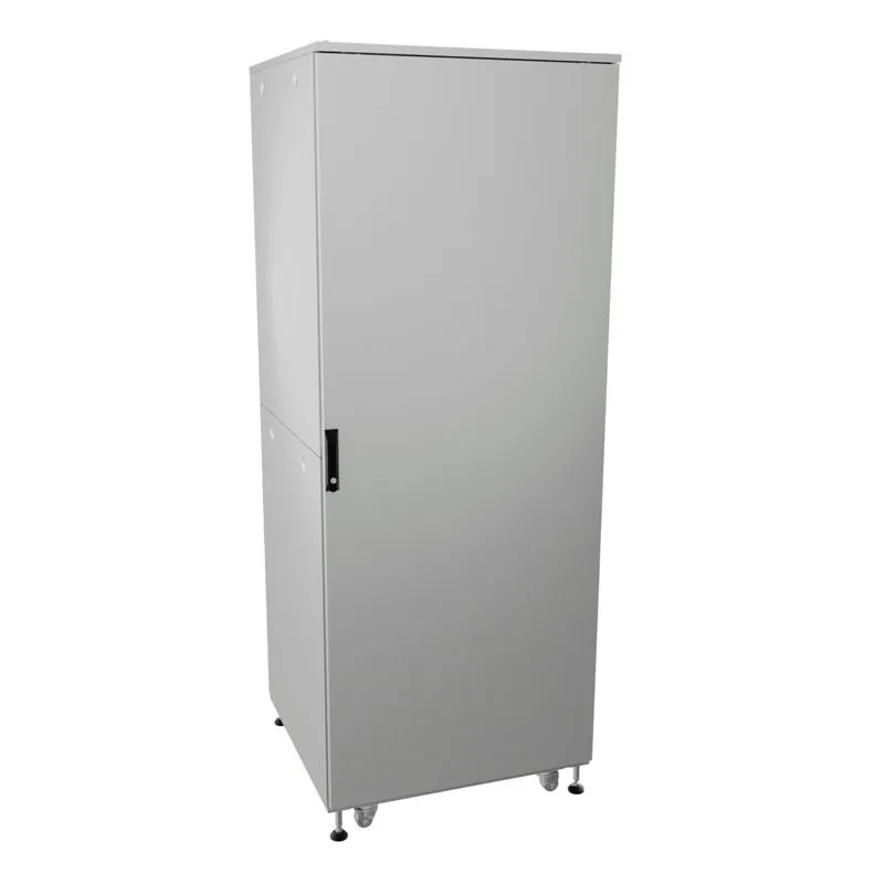 Шкаф напольный разобранный 19'' IT-CQE-N 47U 800x800мм, крыша с вырубкой, сплошная металл и двойная сплошная металл, двойныебоковые панели, серый RAL7035 R5ITN47808FM1M2SG DKC