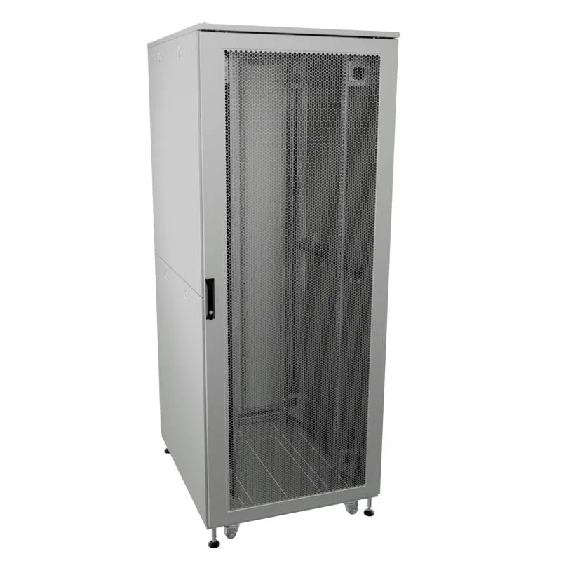 Шкаф напольный разобранный 19дюйм IT-CQE-N 47U 800х1000мм крыша с вырубкой дверь перф. и двойная перф. двойные боковые панели сер. RAL7035 DKC R5ITN47810FP1P2SG