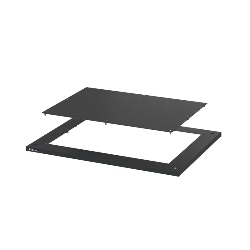 Крыша с прямоугольным фланцем для шкафов CQE N и CQE, цвет черный RAL 9005 ШхГ 1000x400 мм, RAM power R5NKRF104B DKC