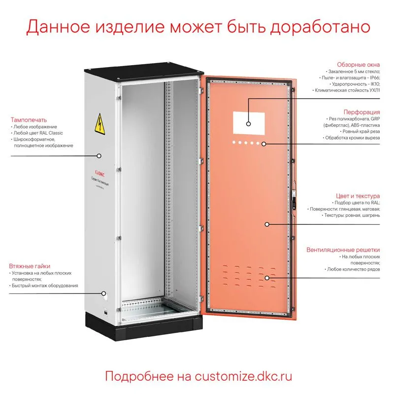 Крыша и основание RAL9005 с направляющими для корпусов CQE N, ШхГ 800х500 мм, комплект RAM block R5NKTB85 DKC