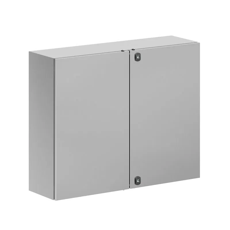 Корпус навесной STH с М/П двухдверный из нержавеющей стали AISI316 800х1000х300мм с фланцем DKC R5STH0813F-316