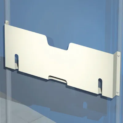 Document pocket, metal, for doors 700 mm wide