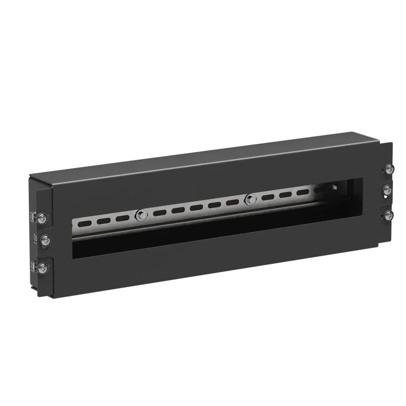 Модуль 3U с DIN рейкой для 19дюйм IT-корпусов RAL9005 DKC RBDIN03