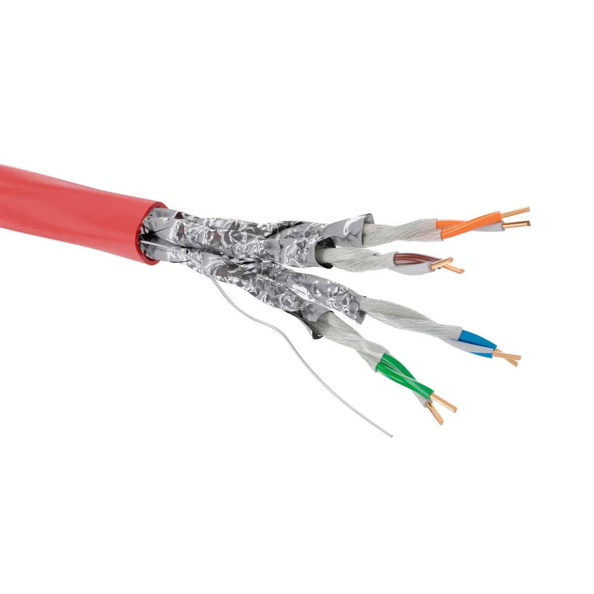 Кабель CAT 5е, U/FTP, нг(А)-FRHF, бухта 305м, красный RN5EUFA04RD DKC