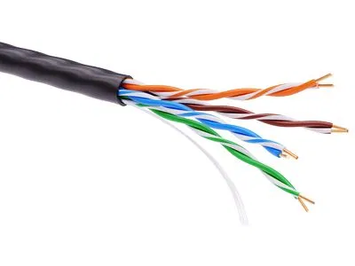 Информационный кабель неэкранированный U/UTP 4х2 CAT5E, PE, Черный RN5EUUPE3BK DKC