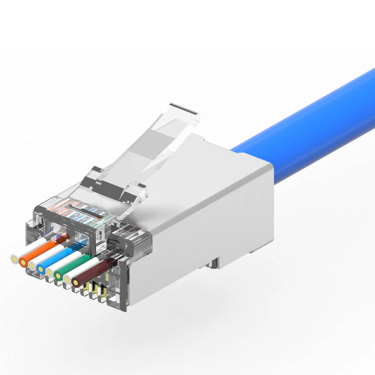 Коннектор RJ45 CAT5е (8P8C) экранированный под диаметр проводника в изоляции  1,1 мм RN5RJ45S11 DKC