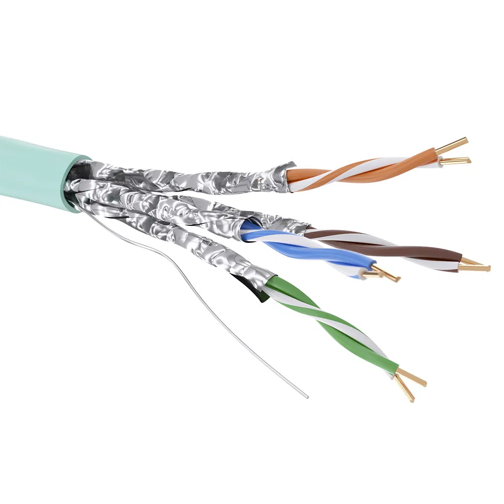Кабель CAT 6А, U/FTP, нг(А)-HF, бухта 500м, аква RN6AUFA01AQ DKC