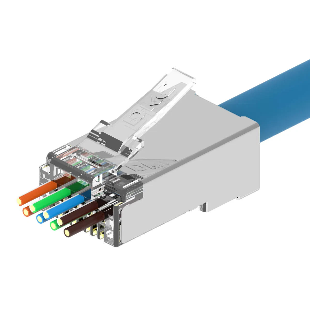 Коннектор RJ45 CAT6 (8P8C) экранированный под диаметр проводника визоляции  1,2 мм RN6RJ45S12 DKC