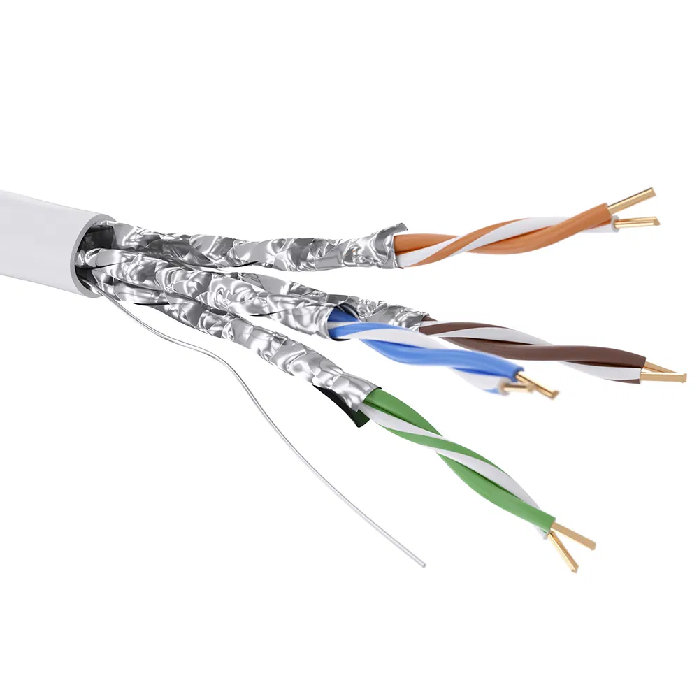 Кабель CAT 6, U/FTP, нг(А)-HF, бухта 305м, белый RN6UFA01WH DKC