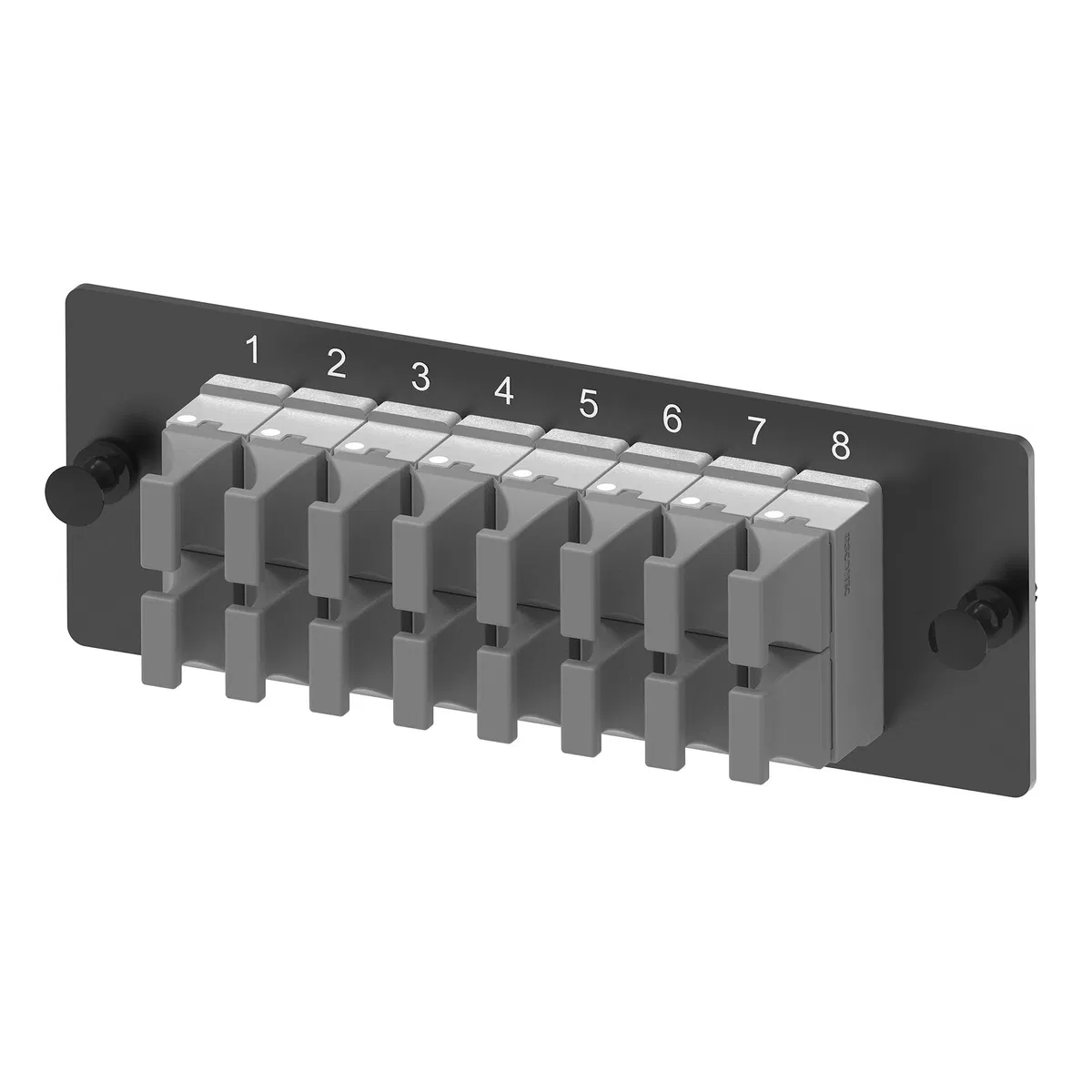 Адаптерная планка 16xMTP(16) адаптеров (allign key) (цвет адаптеров - светло-серый), OM4, 1 HU RNAP16M1UM DKC