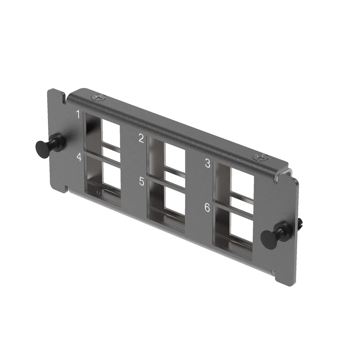 Адаптерная планка 6xRJ45 типа Кейстоун (Keystone), неэкранированная, 1HU, черная RNAP6KN DKC