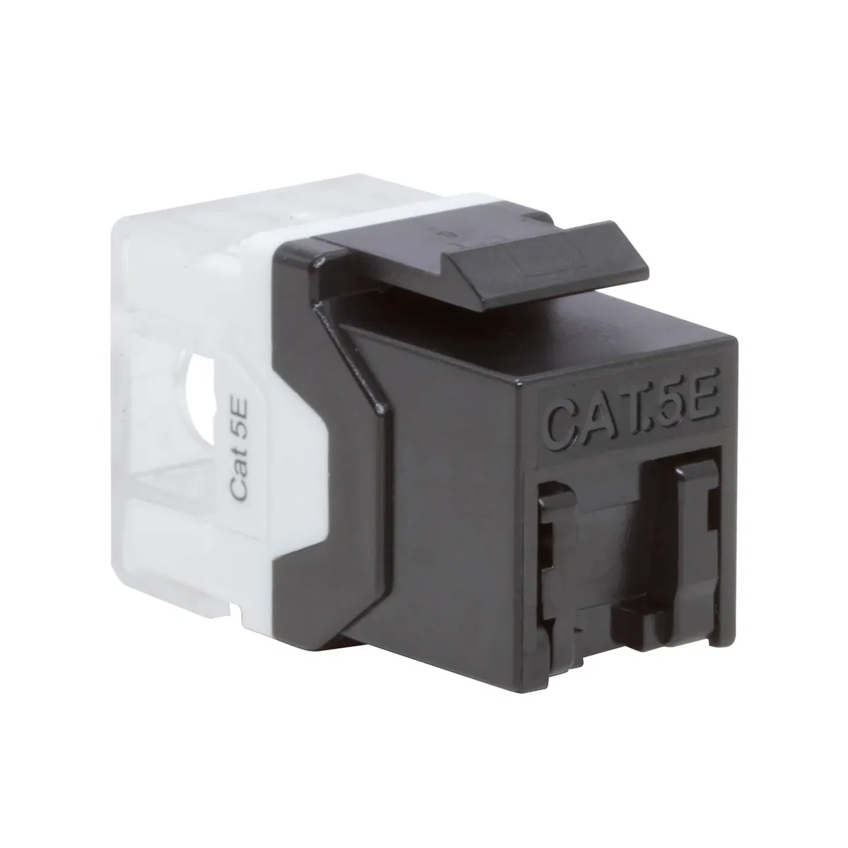 Модуль Кейстоун (Keystone) RJ45 CAT 5E с пылезащитной шторкой, неэкранированный (UTP), 90/180 градусов, черный RNK5EU180BK-C DKC
