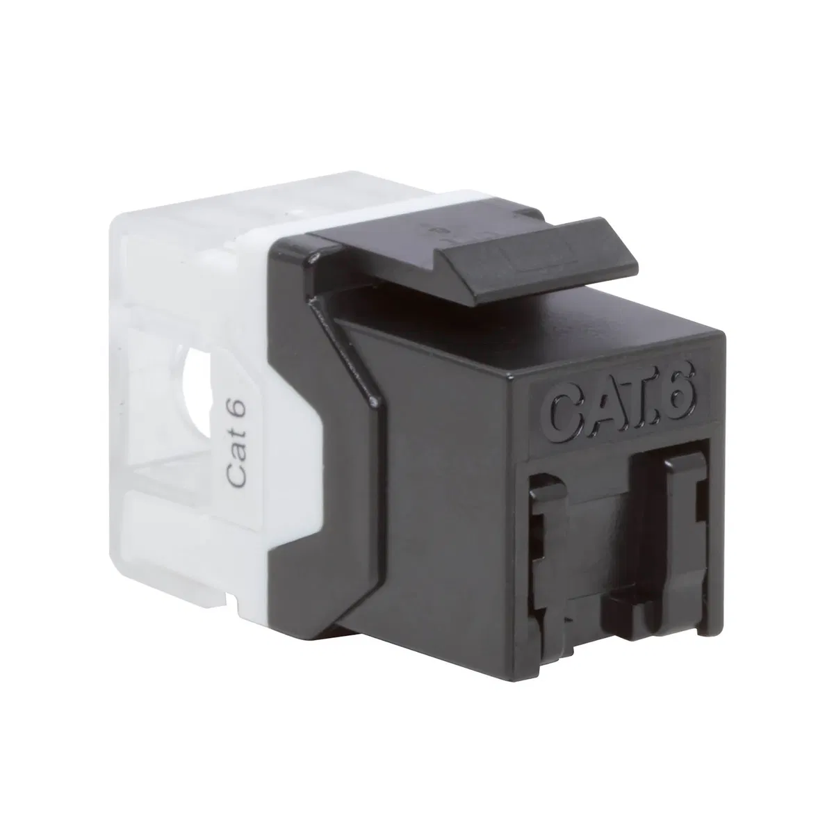 Модуль Кейстоун (Keystone) RJ45 CAT 6 с пылезащитной шторкой, неэкранированный (UTP), 90/180 градусов, черный RNK6U180BK-C DKC
