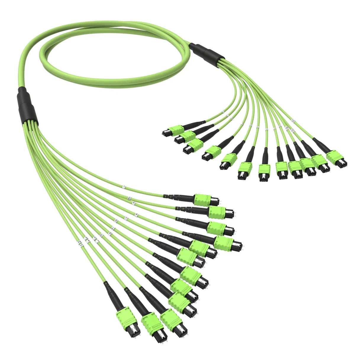 Оптическая магистральная сборка 144 ОВ 50/125 OM5, 12xMTP PRO(12)m/12xMTP PRO(12)m, тип В, 30 м RNTMM12X12V30 DKC