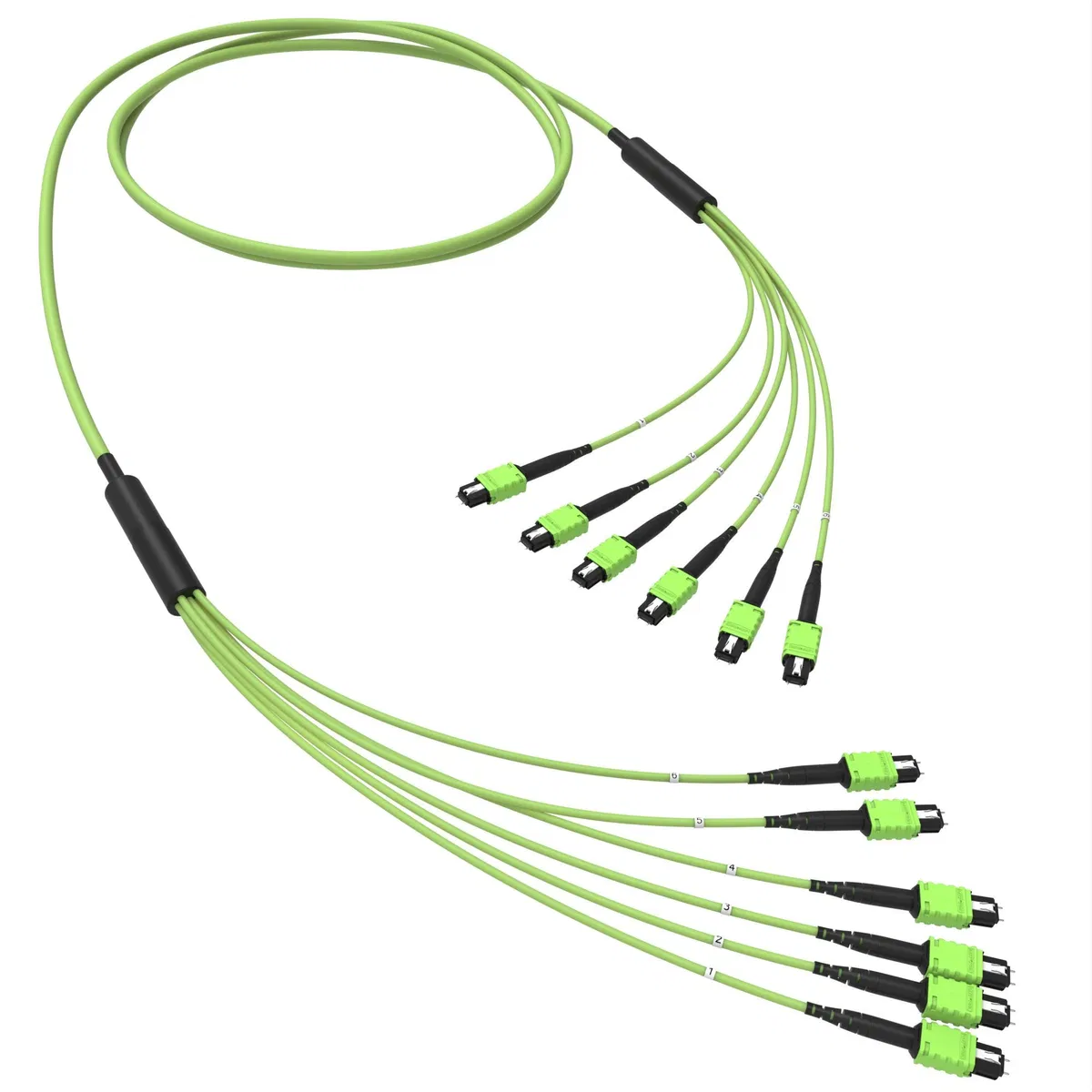 Оптическая магистральная сборка 72 ОВ 50/125 OM5, 6xMTP PRO(12)m/6xMTP PRO(12)m, тип В, 50 м RNTMM6X12V50 DKC